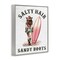 Stupell Industries Salty Hair & Sandy Boots Framed Giclee Wall Art Design by Lettered and Lined